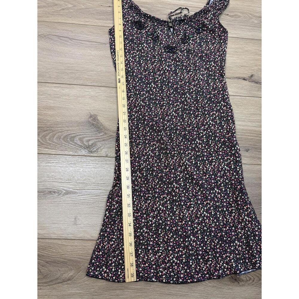 Rampage Y2K Dress Juniors 7 Floral Beaded Butterfly Sundress Midi Summer - Picture 9 of 11